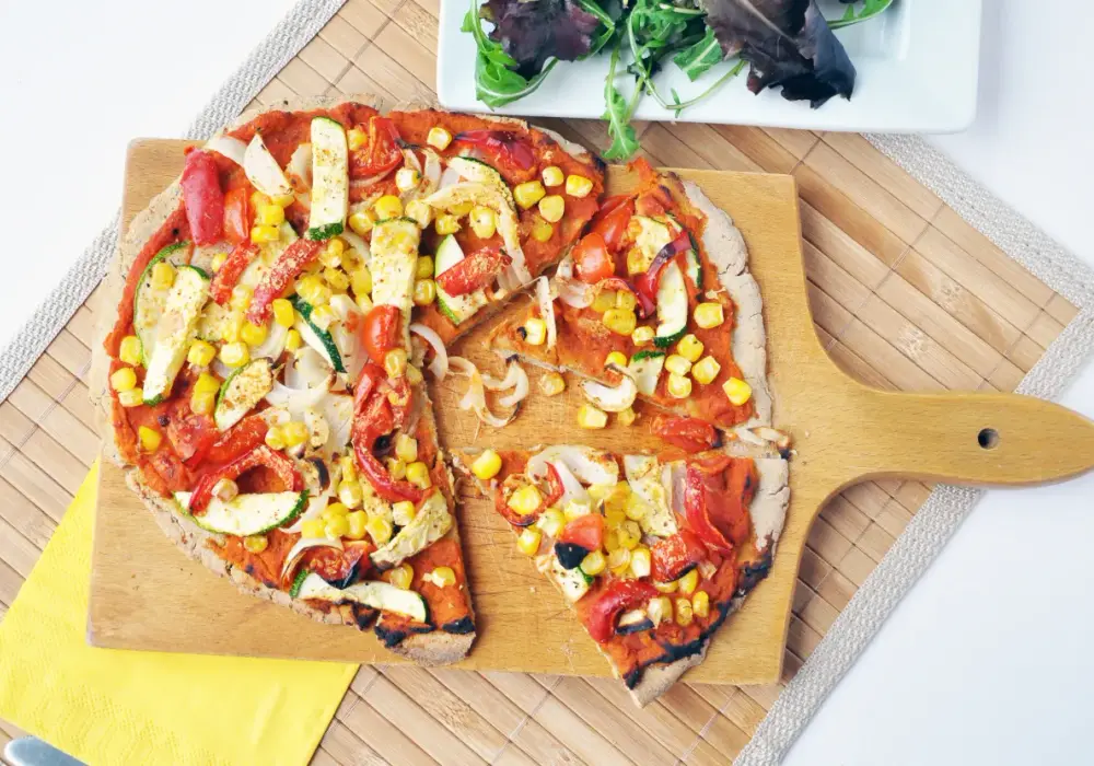 Afrykańska pizza z mąki teff